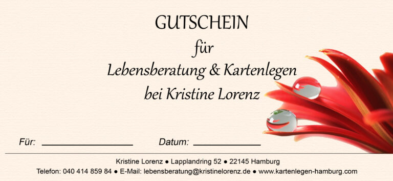 Kartenlegen Gutschein